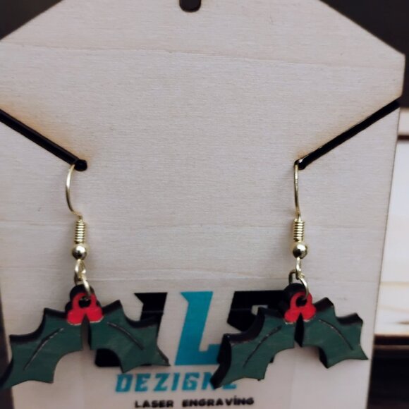 Holly Dangle Earrings - Picture 2 of 7